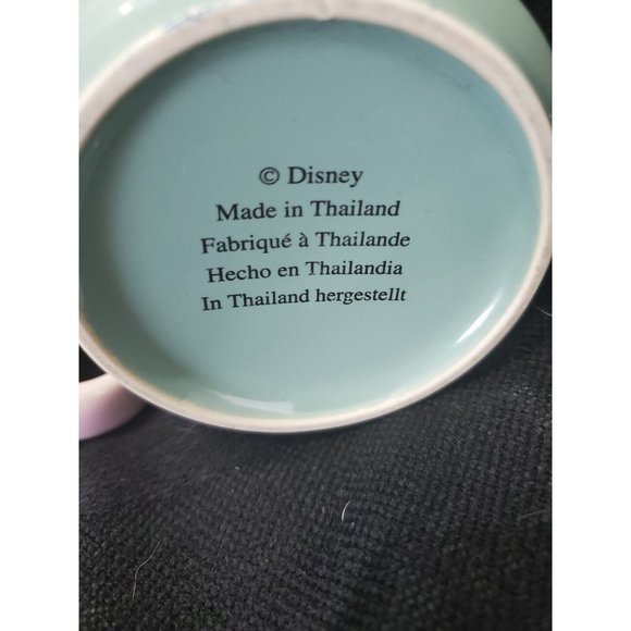 Disney Lot of 2 Mickey and Minnie Mouse Coffee Cups vintage pink green Thailand - Picture 10 of 12